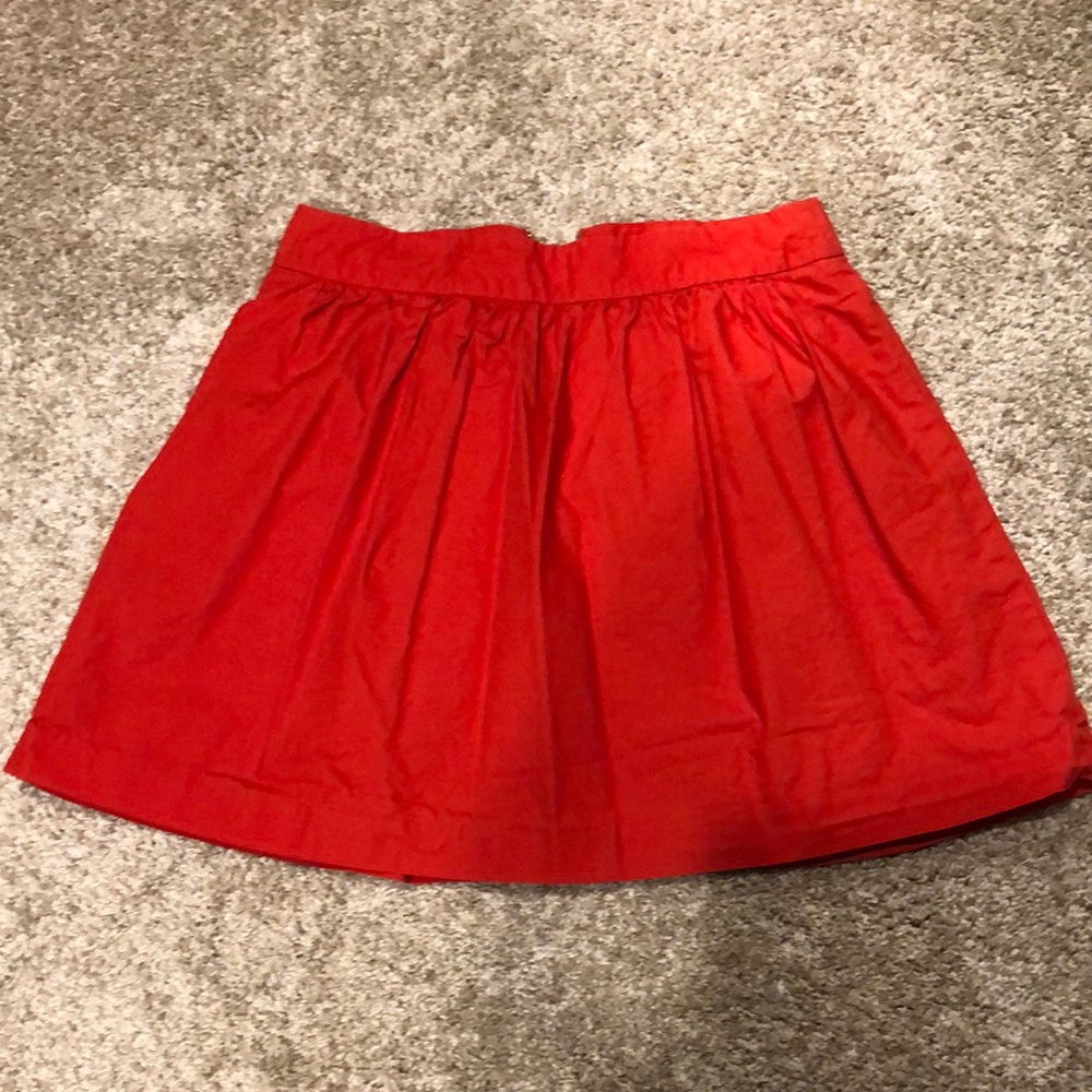 Banana Republic Red/Orange Mini Skirt Fit and Flare